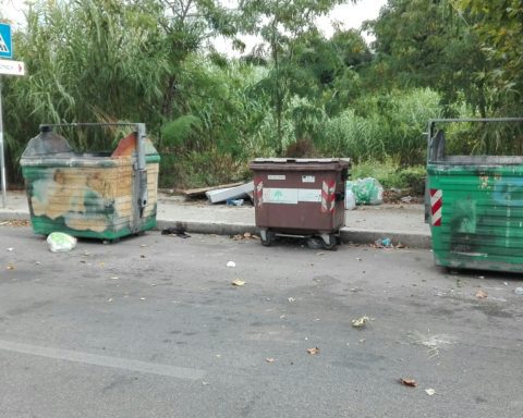 Cassonetti nel degrado a Latina