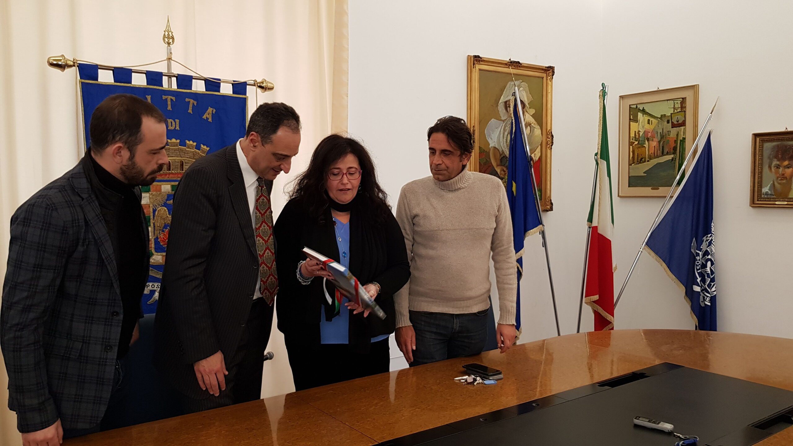 Paola Villa e il sindaco di Arpino