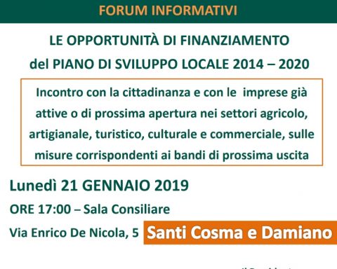 Locandina incontro 21.01.2019