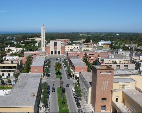 vista Sabaudia dall'alto