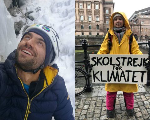 Daniele Nardi e Greta Thunberg