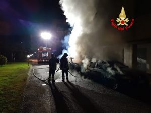 Incendio a Fondi 