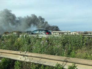 Castel Romano incendio