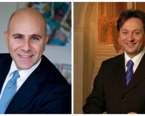 Il sindaco di Fondi Salvatore De Meo e il senatore Claudio Fazzone, entrambi di Forza Italia