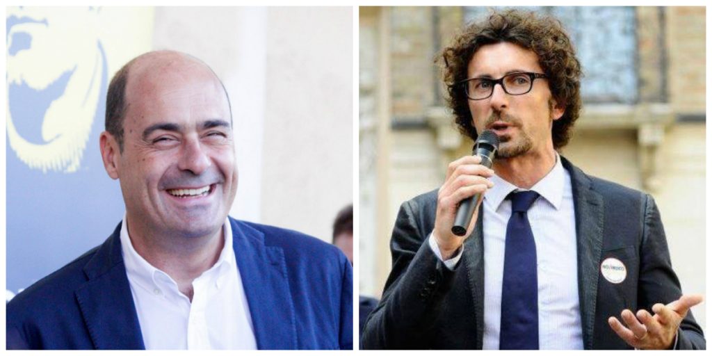 Nicola Zingaretti e Danilo Toninelli