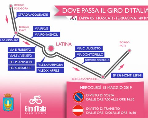 Dove passa il Giro a Latina