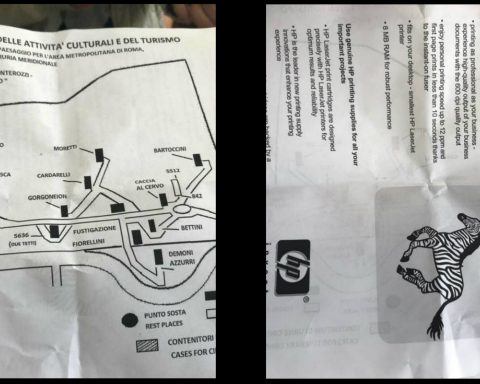 Cartina dei visitatori che si recano al sito di Tarquinia