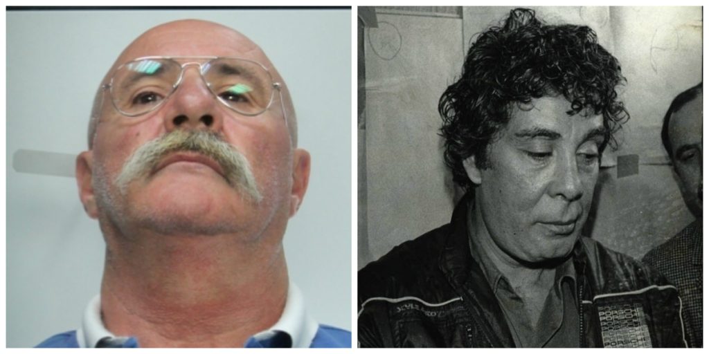 Silvio Guerrera pentito di Cosa Nostra e, a destra, Tommaso Buscetta, il pentito grazie al quale fu istruito da Giovanni Falcone e i giudici del pool il maxiprocesso a Palermo nel 1986