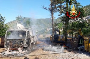 incendio Vigili del Fuoco