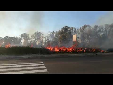 Incendio a Viale Le Corbusier