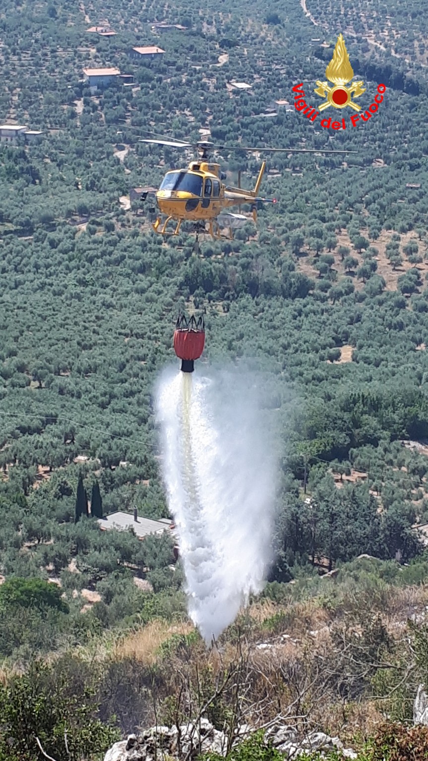 Sonnino in fiamme