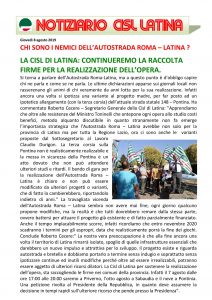 NOTIZIARIO CISL