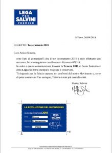 tessaramento di Di Marcantonio con la Lega