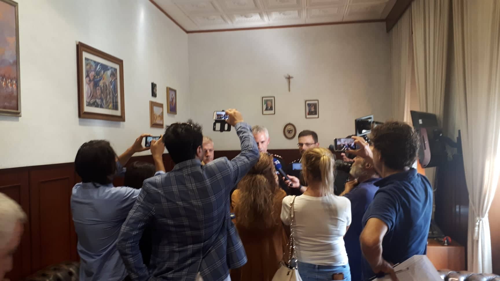 Conferenza stampa al Comando provinciale dei Carabinieri di Latina
