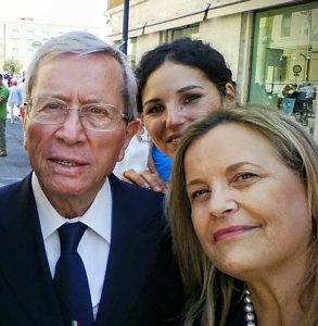 L'ex senatore e sindaco di Formia Michele Forte (deceduto nel 2015) e Marilena Sovrani in una foto di qualche anno fa