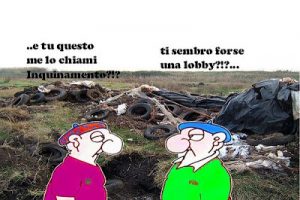 Rifiuti trovati nel 2008 nel comprensorio dei Gricilli (foto da Rete dei cittadini di Pontinia)