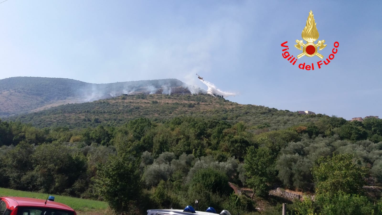 Roccasecca incendio