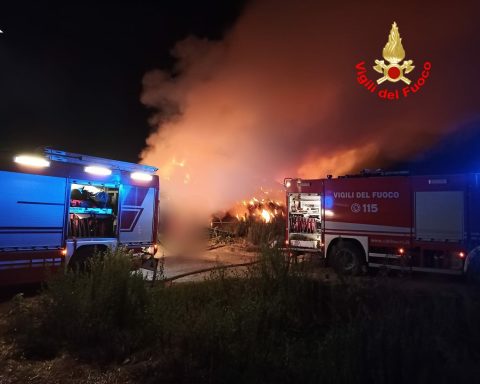 incendio a Pontinia