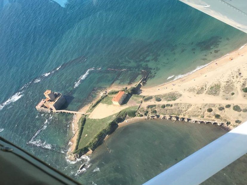 Torre Astura, ripresa aerea