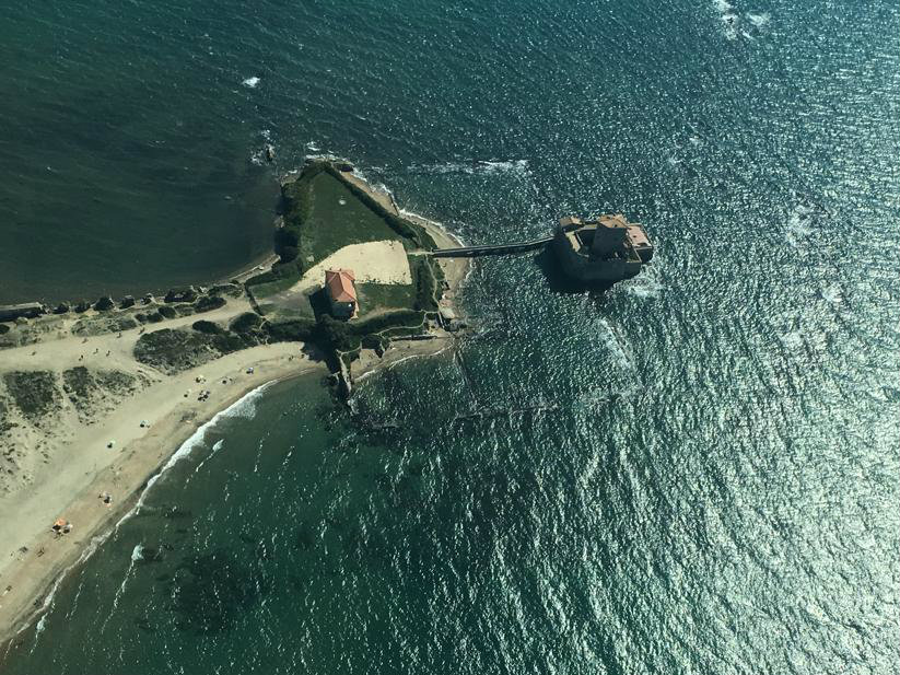 Torre Astura, ripresa aerea