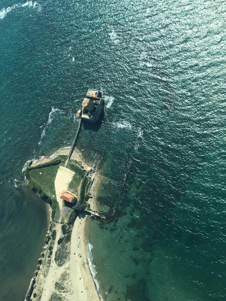 Torre Astura, ripresa aerea