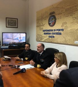 il Capitano di Vascello Vincenzo Leone, Direttore marittimo del Lazio