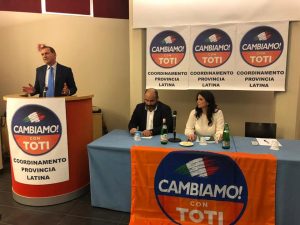 Mario Abbruzzese, Adriano Palozzi e Gina Cetrone all'Hotel Europa