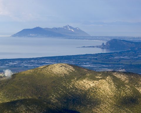 Vista eccezionale dalla Madonna della Civita di Itri, quello che millenni fa veniva chiamato Sinus Amyclanus o Golfo di Amyclae
