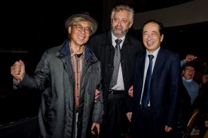 Una foto dalla presentazione del film Un coperchio al sole a Castano Primo