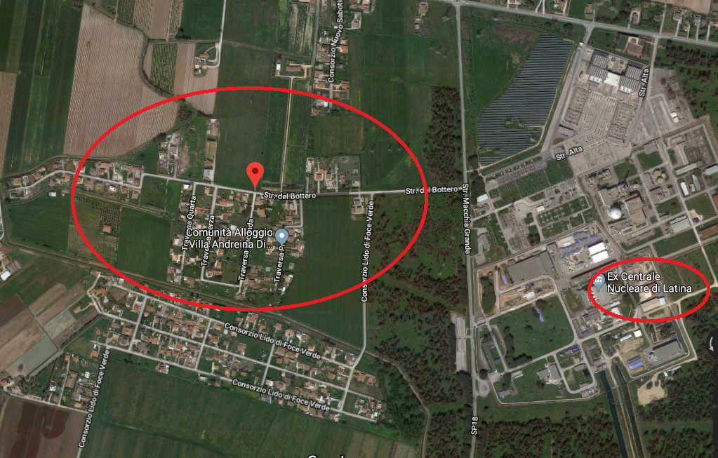 area generica di contaminazione di clorro di vinile a borgo sabotino, Latina