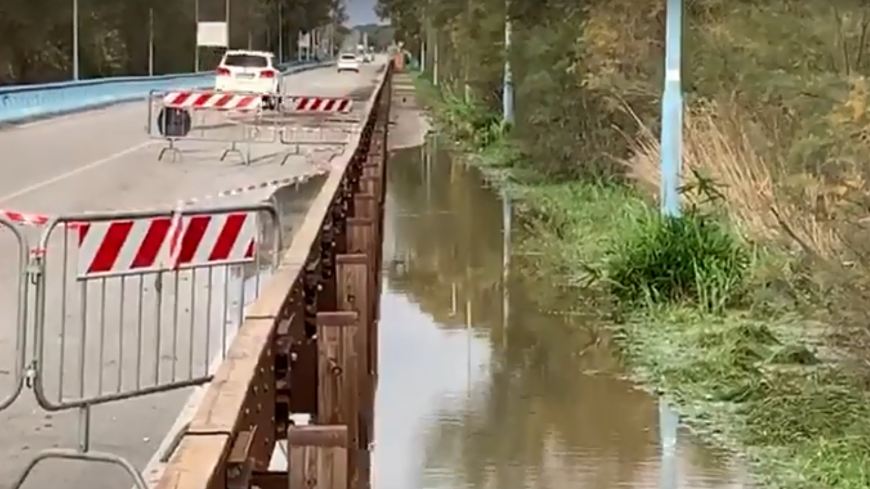 lago di fogliano esondato