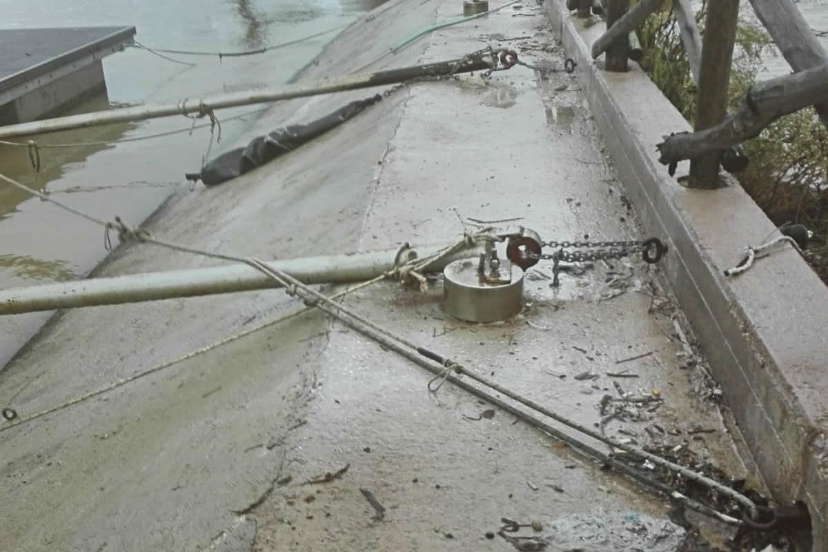 ormeggi danneggiati rio martino latina
