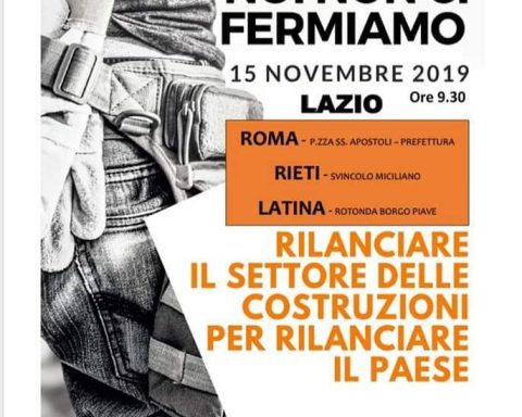 Il volantino che dà notizia del presidio organizzato dai sindacati per il 15 novembre