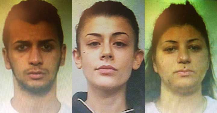 Alessio Di Silvio, Noemi Del Nobile e Francesca Di Silvio (foto da cronache cittadine.it)