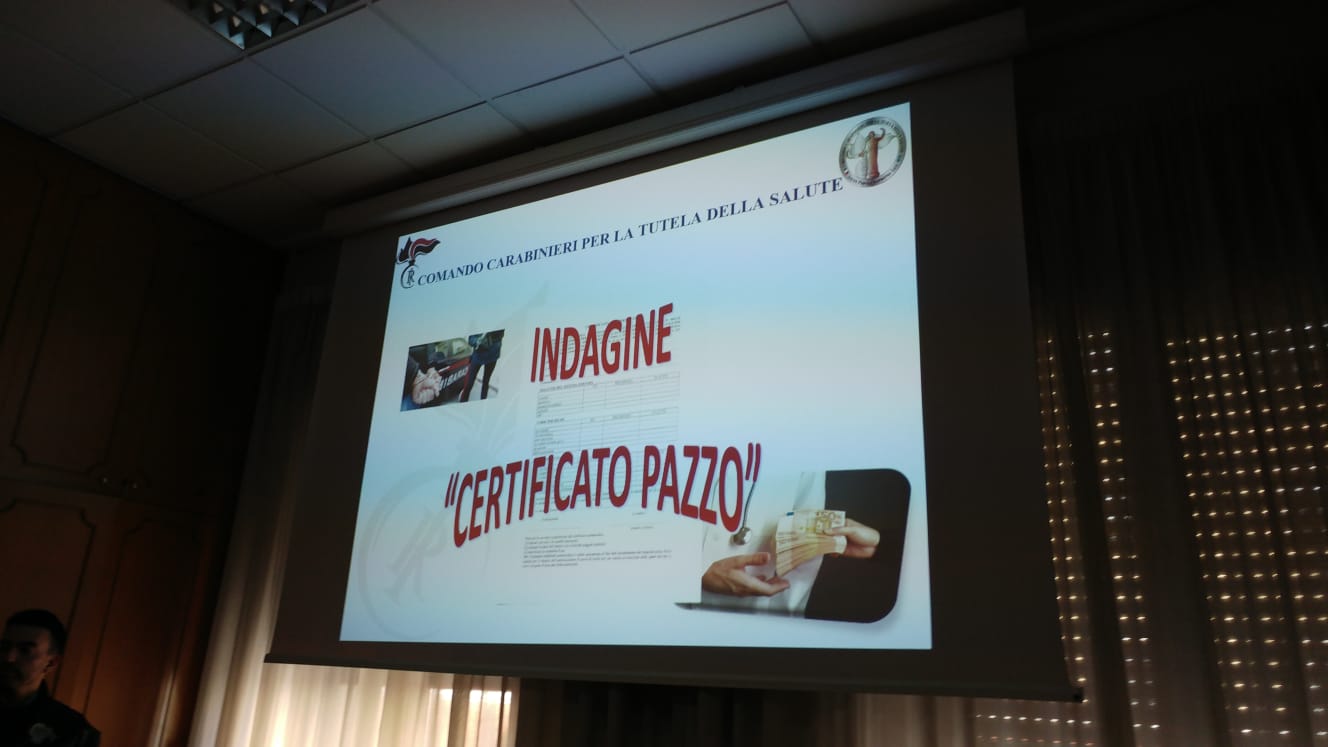 Indagine Certificato Pazzo