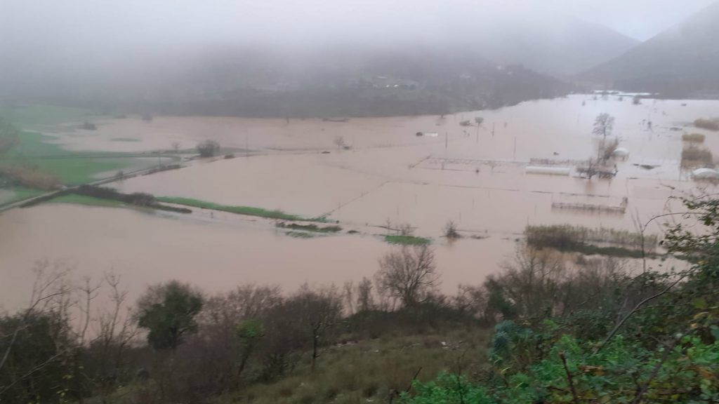 Lenola, quartiere Pantano allagato