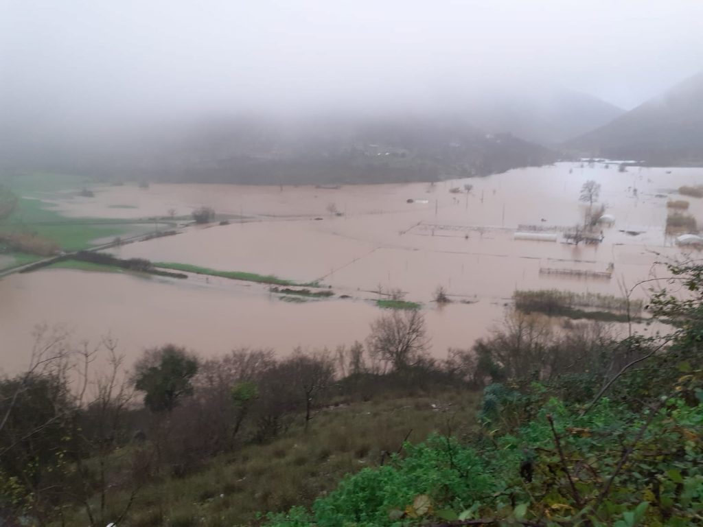 Quartiere "Pantano" di Lenola totalmente allagato