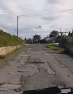 Strada dalla SS Pontina