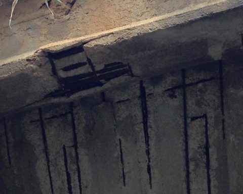 Il ponte in Via Colle Traiano, Fondi