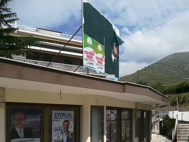 Ex sede della Lega di Formia (foto da latinaquotidiano.it)