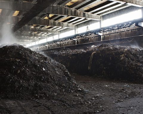 Un esempio di impianto di compostaggio (foto d'archivio)
