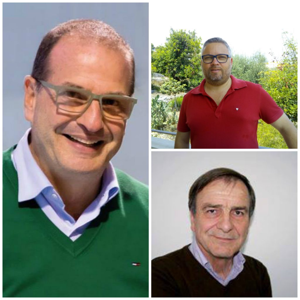 Cosmo Mitrano, Emiliano Scinicariello e Franco De Angelis