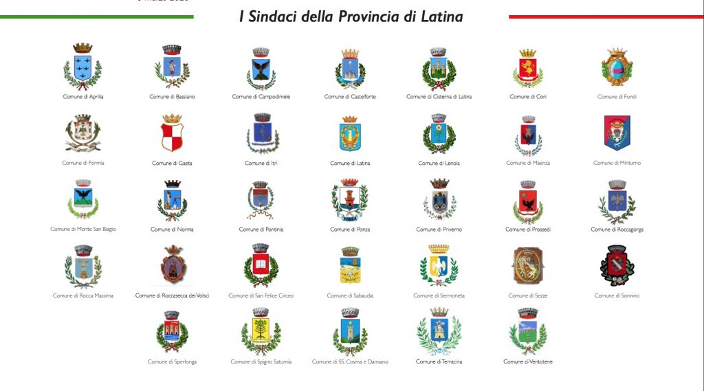 SINDACI DELLA PROVINCIA DI LATINA