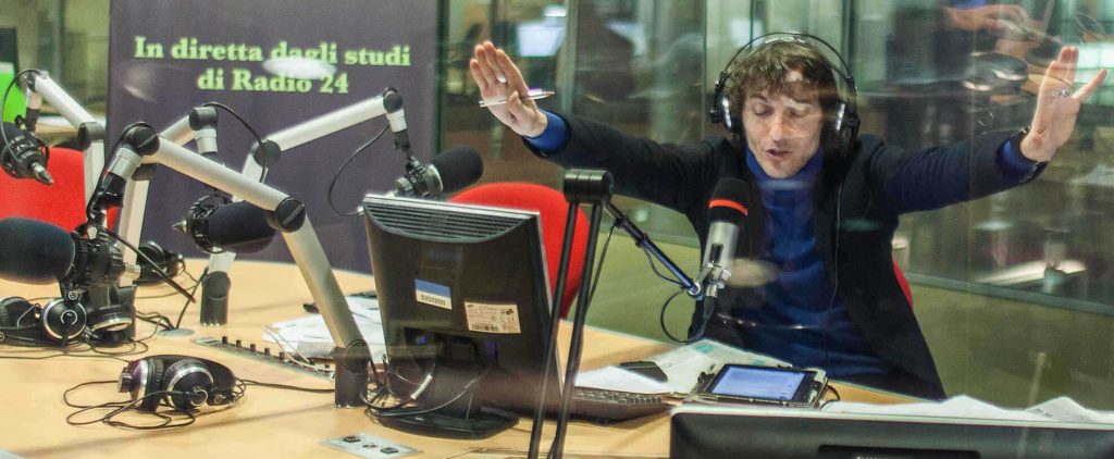 Giuseppe Cruciani conduttore del programma radiofonico La Zanzara
