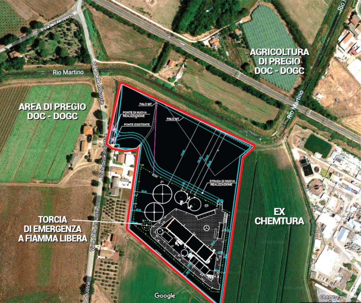 Progetto Impianto biometano a Latina Scalo (credit to it.ejatlas.org)
