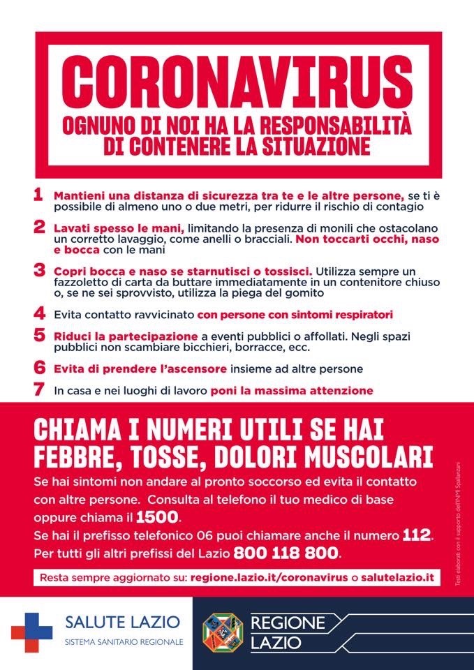 cORONAVIRUS LAZIO