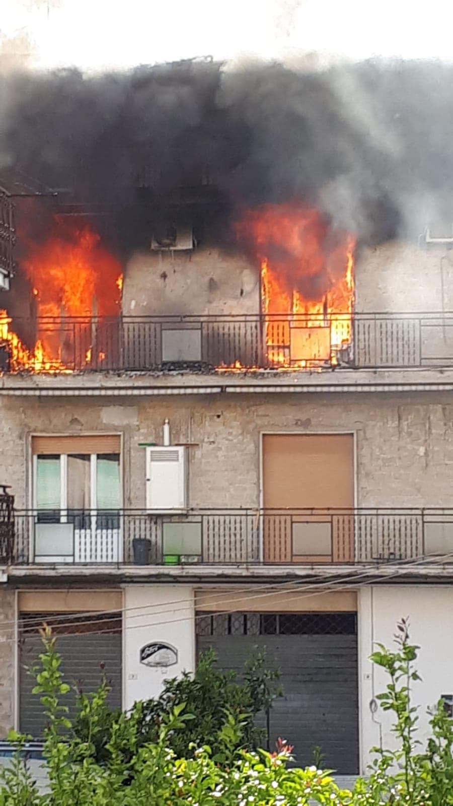 INCENDIO VIA NUORO