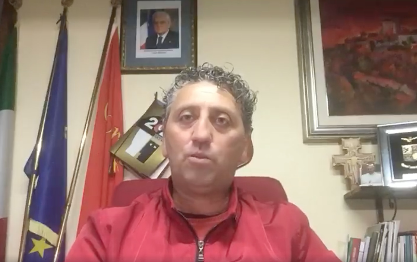 Il sindaco di Maenza Claudio Sperduti