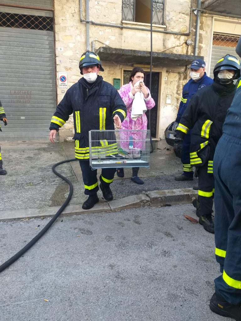 incendio a Fondi