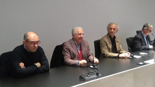 Da sinistra tre membri della Giunta del capoluogo pontino: l'assessore Emilio Ranieri, l'assessore Francesco Castaldo e il sindaco Coletta (un'immagine d'archivio)
